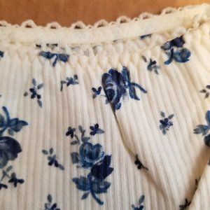 Warner's Young Attitudes Bikini Brief L Blue Floral